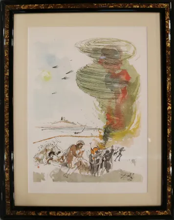 Lithograph Dali - Sed libera nos a malo