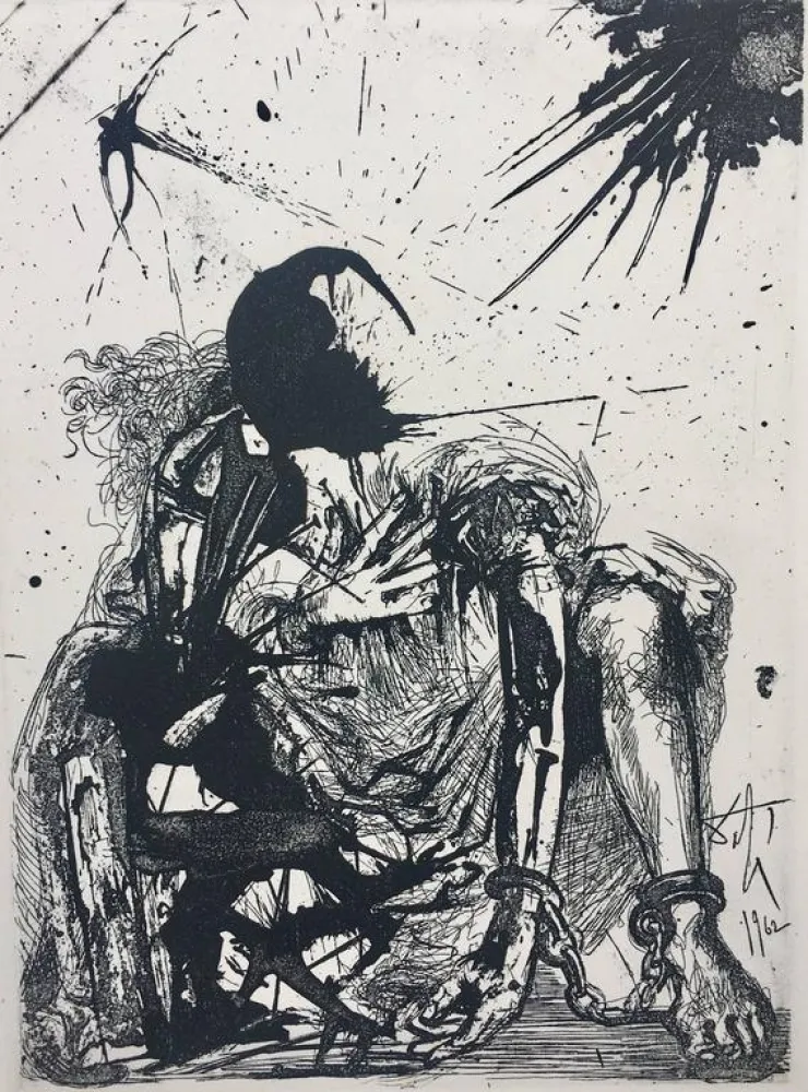 Etching Dali - SEGISMUNDO