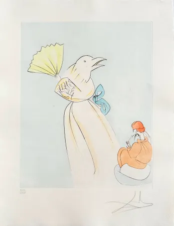 Drypoint Dali - Shitakiri (The tongue-cut sparrow)