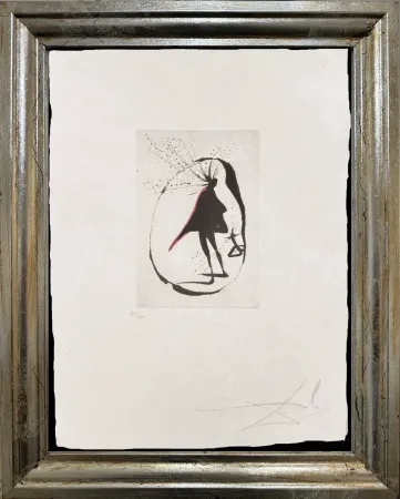 Drypoint Dali - Silhouette