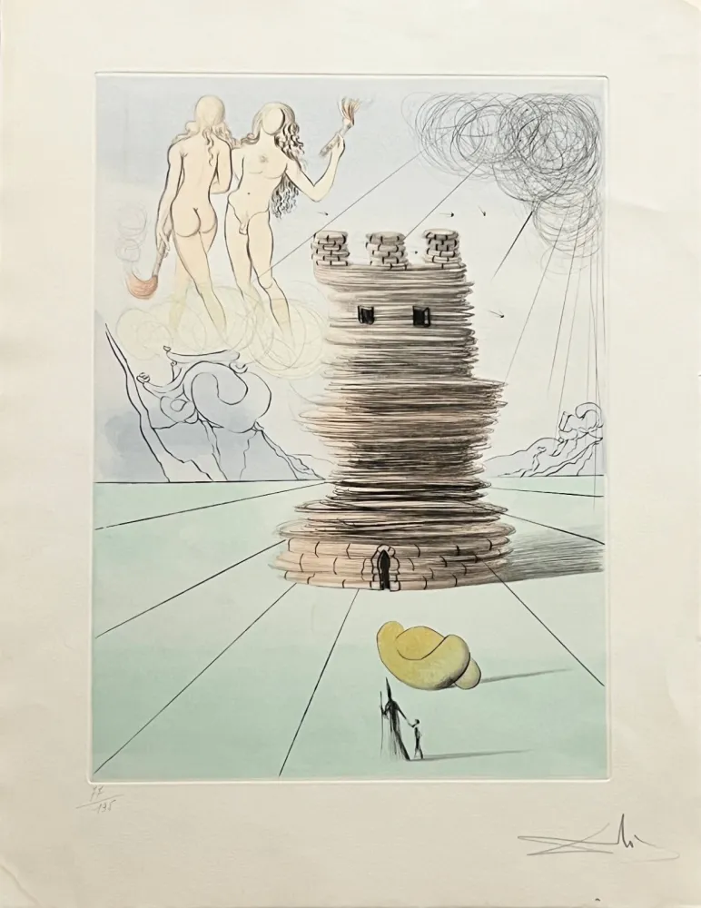 Engraving Dali - Simeon