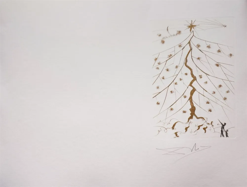 Etching Dali - Star of Bethlehem