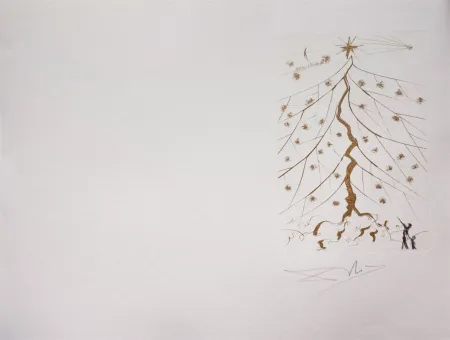 Etching Dali - Star of Bethlehem