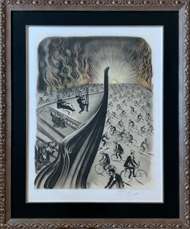 Lithograph Dali - Symphony Bicyclette – Bicycle Symphony