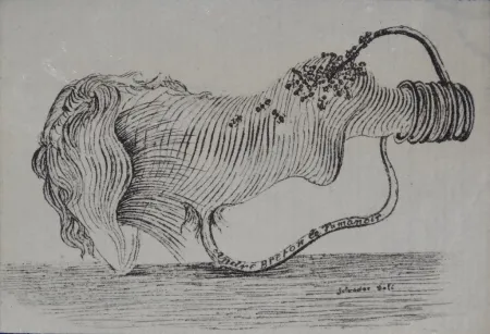 Etching Dali - Tamanoir - André Breton