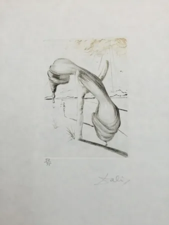 Etching And Aquatint Dali - Telephone mou