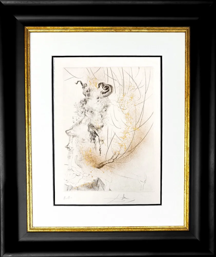 Etching Dali - Tête de veau (Calf's Head)