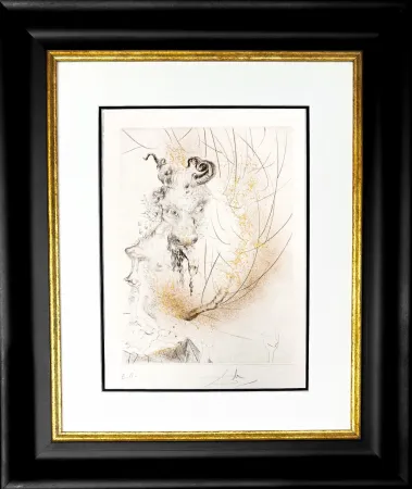 Etching Dali - Tête de veau (Calf's Head)