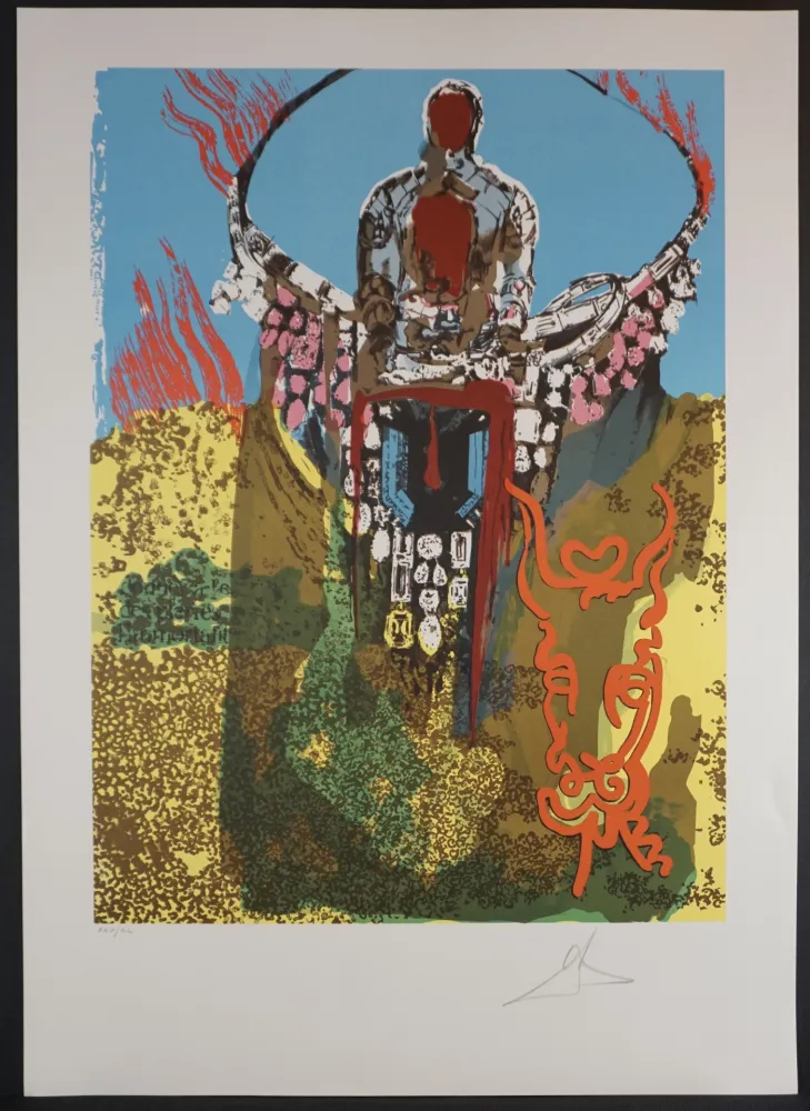 Lithograph Dali - The Bullfighter (Golden Calf)