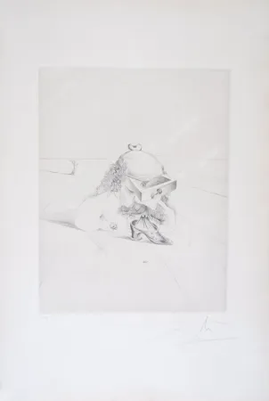 Drypoint Dali - The Bureaucrat - Le Bureaucrate