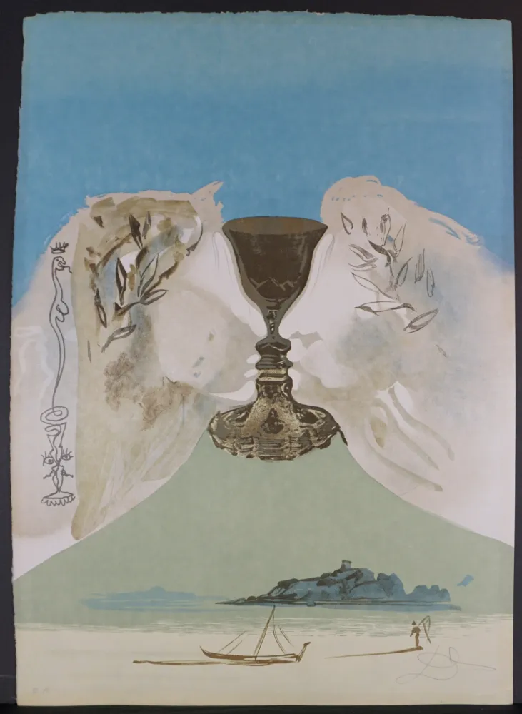 Lithograph Dali - The Chalice of Love