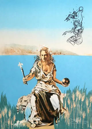 Lithograph Dali - The Coronation of Gala (The Empress)