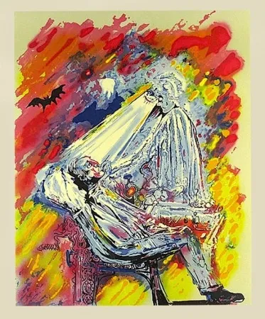 Lithograph Dali - The Dentist: The Healing Light, from L'Acenture Medicale