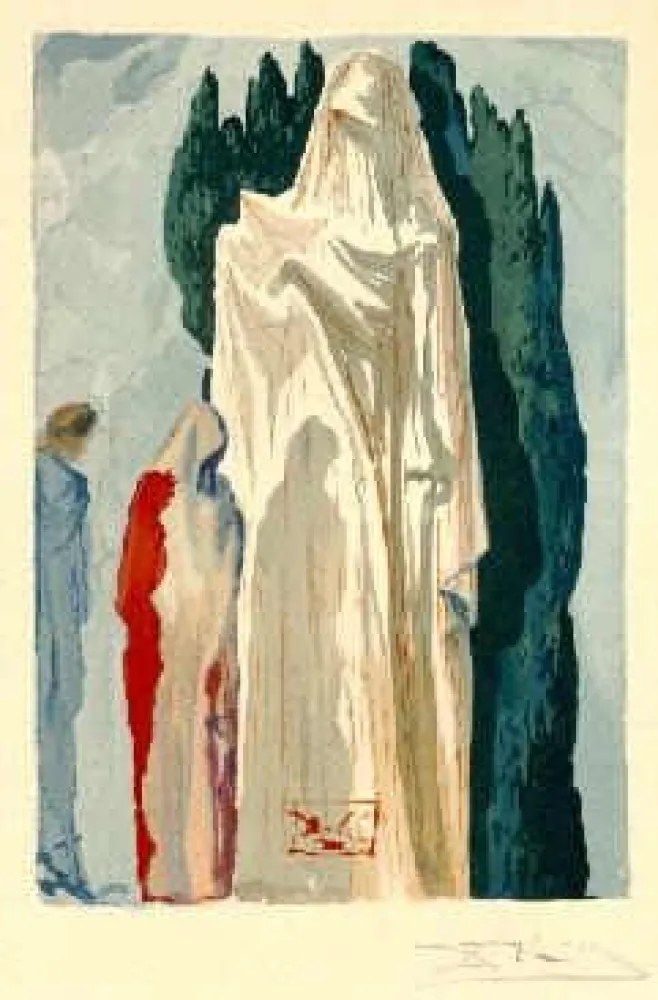 Lithograph Dali - The Divine Comedy - Hell - Chant 10