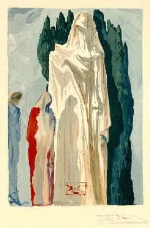 Lithograph Dali - The Divine Comedy - Hell - Chant 10