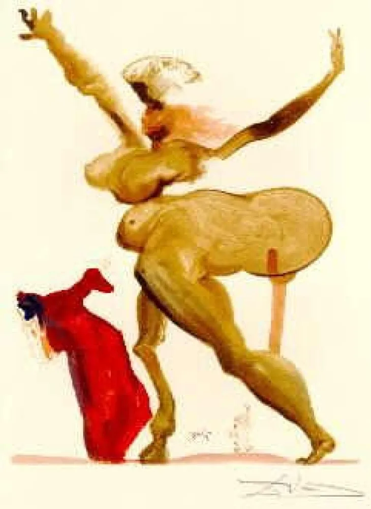 Lithograph Dali - The Divine Comedy - Hell - Chant 33 