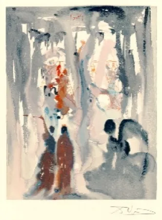 Lithograph Dali - The Divine Comedy - Paradise - Chant 13