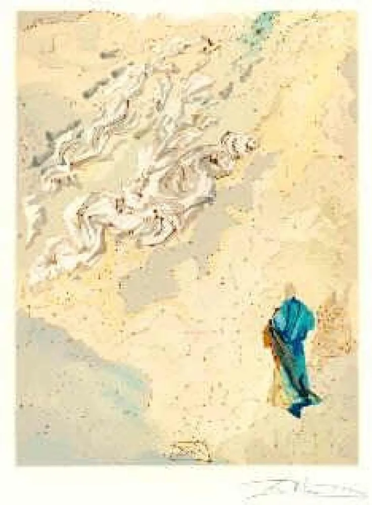 Lithograph Dali - The Divine Comedy - Paradise - Chant 20