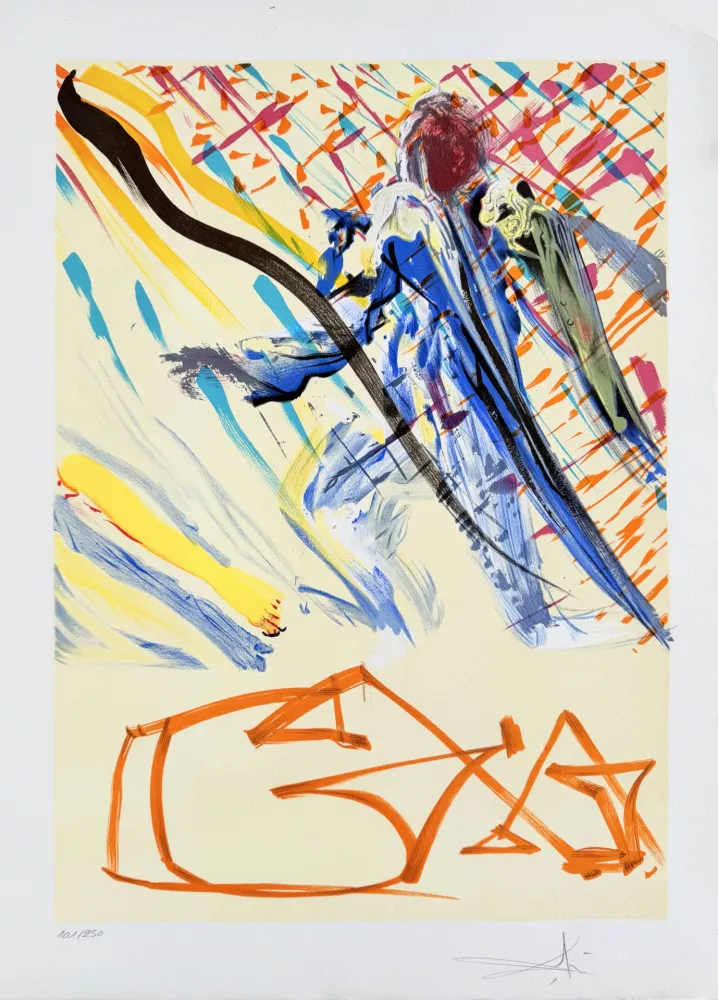 Lithograph Dali - The Divine Word