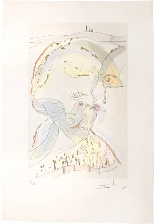 Drypoint Dali - THE DOVELIKE EYES OF THE BRIDE