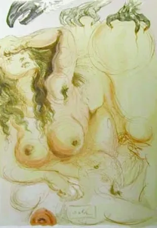 Lithograph Dali - The Dream