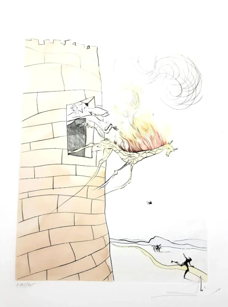 Etching Dali - The Grand Inquisitor