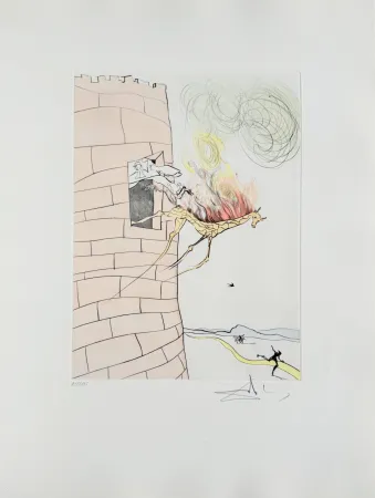 Engraving Dali - The Great Inquisitor Expels the Saviour