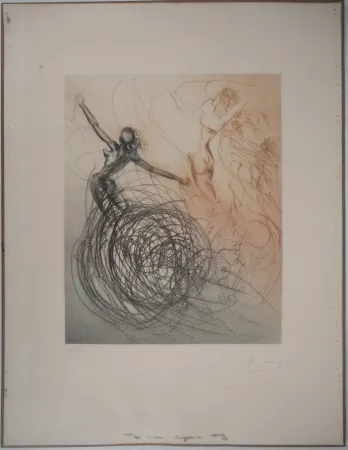 Etching Dali - The Hippies : Les femmes dans les vagues