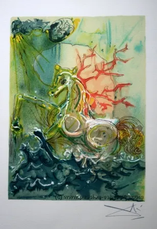 Lithograph Dali - The Horses of Dalí - 