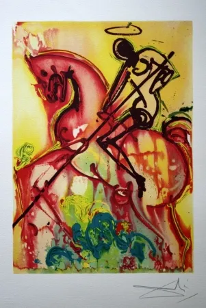 Lithograph Dali - The Horses of Dalí - 