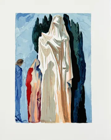 Woodcut Dali - The Inferno, Canto 10 - The Heretics