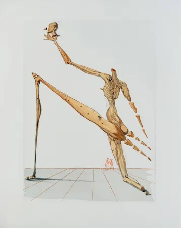 Woodcut Dali - The Inferno, Canto 28 - Bertan de Horn