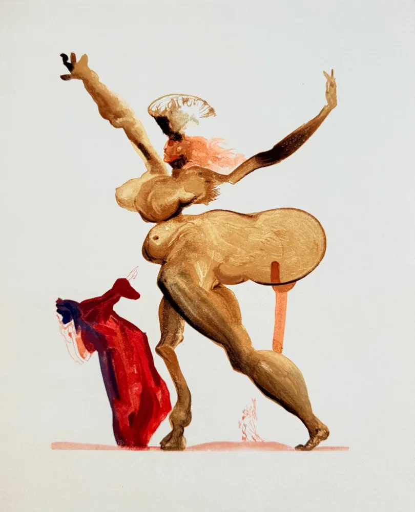 Woodcut Dali - The Inferno, Canto 33 -  Les Traitres envers leurs hôtes