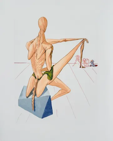 Woodcut Dali - The Inferno, Canto 5 - Minos