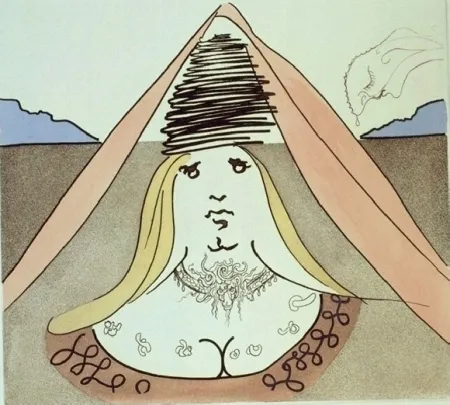 Etching And Aquatint Dali - The Lady Dulcinea
