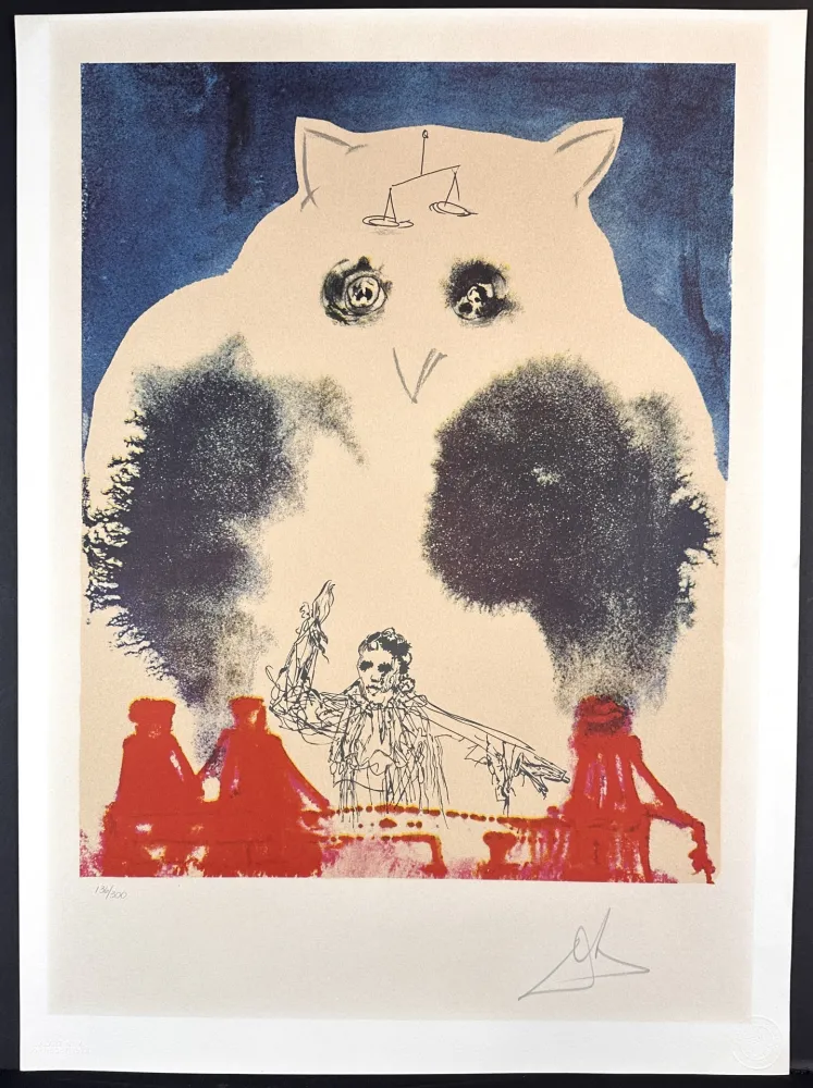 Lithograph Dali - The Lawyer