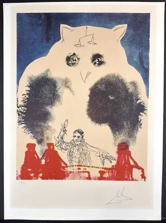 Lithograph Dali - The Lawyer