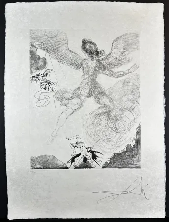 Etching Dali - The Mythology Icarus