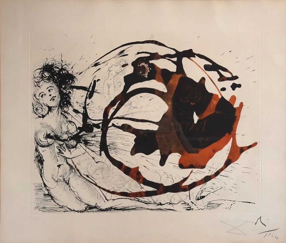 Etching Dali - The Mythology The Milky Way