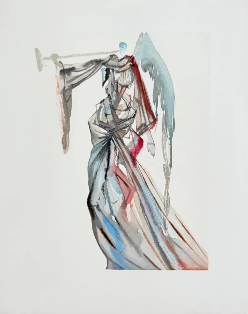 Woodcut Dali - The Paradise, Canto 10 - The Angel of the Sun