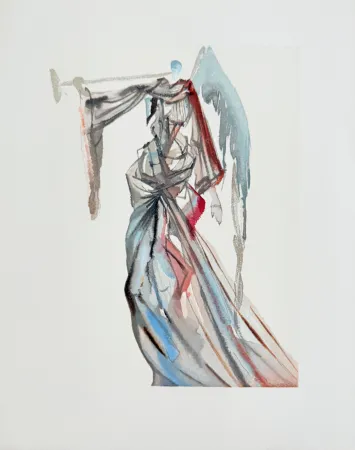 Woodcut Dali - The Paradise, Canto 10 - The Angel of the Sun