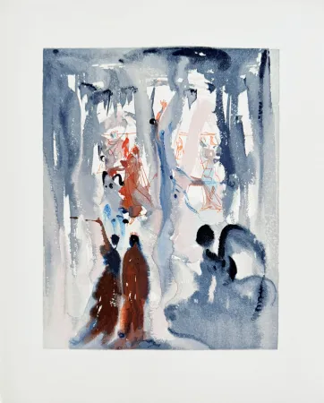 Woodcut Dali - The Paradise, Canto 13 - Thus Was the Earth Created