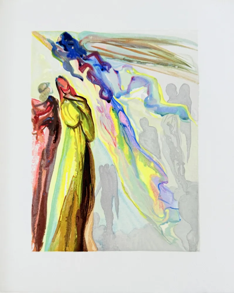 Woodcut Dali - The Paradise, Canto 16 - The Ancestor's Apparition