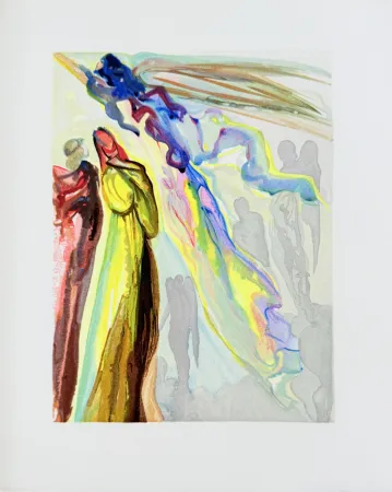 Woodcut Dali - The Paradise, Canto 16 - The Ancestor's Apparition