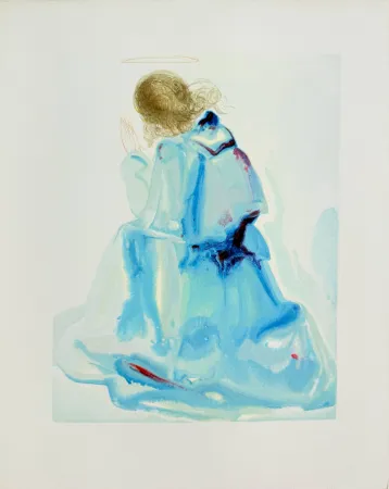 Woodcut Dali - The Paradise, Canto 2 - The Angel