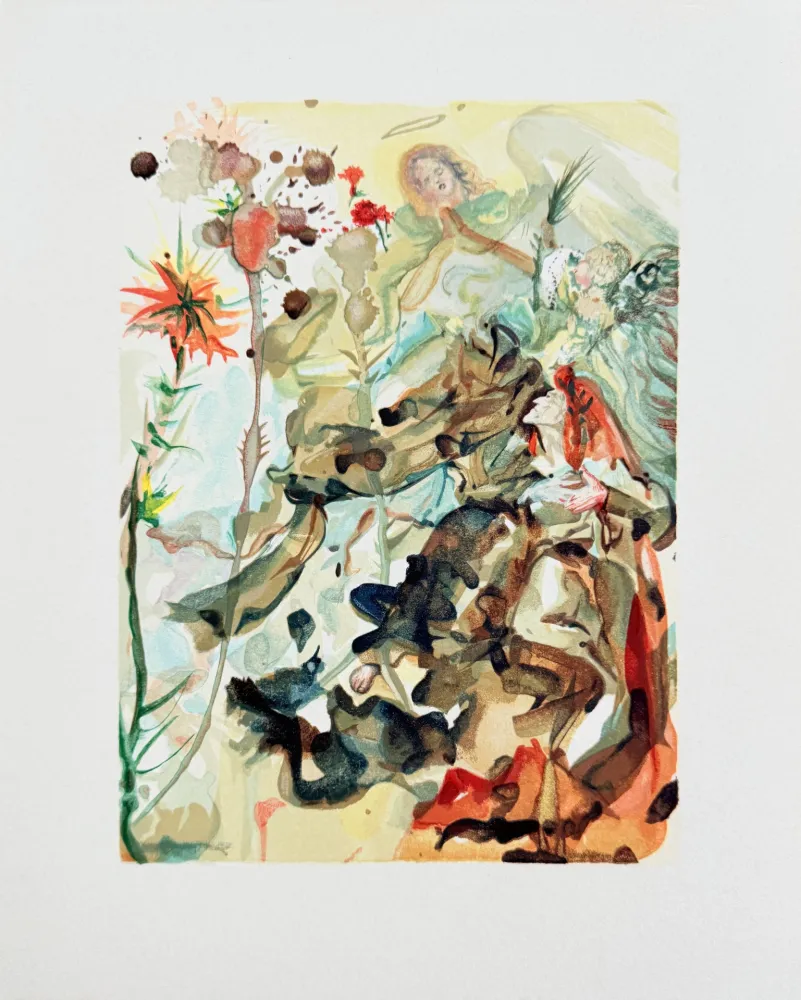 Woodcut Dali - The Paradise, Canto 25 - St. James of Hope