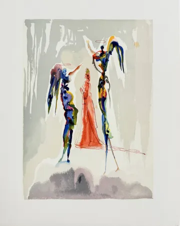 Woodcut Dali - The Paradise, Canto 27 - The Gloria Patri