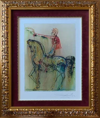 Lithograph Dali - The Roman Cavalier (Le Chevalier Roman)