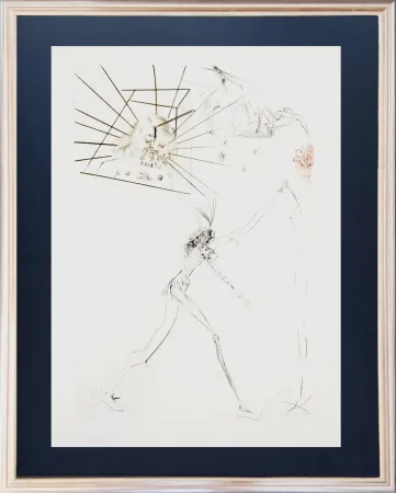 Engraving Dali - The Three False Barons