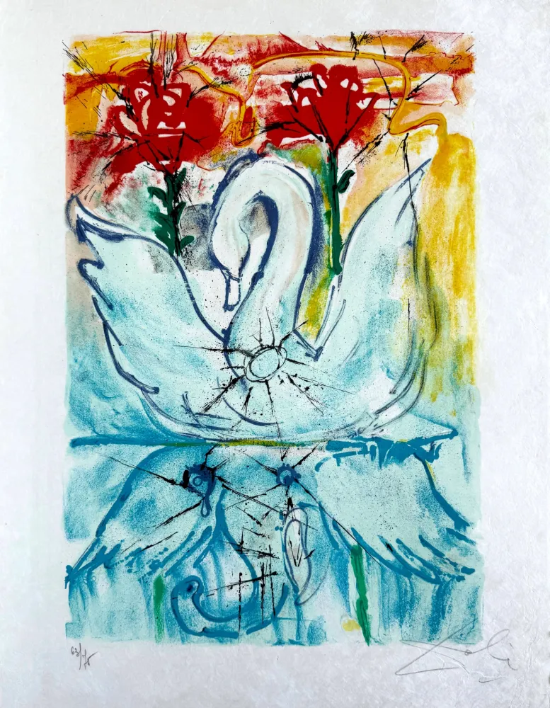 Lithograph Dali - The Ugly Duckling